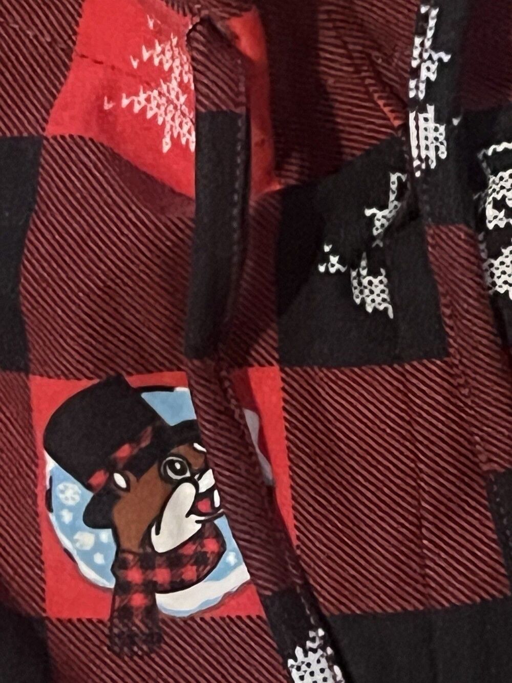 Buc-ee’s Women’s Men’s Christmas Pajama Pants Size M Buffalo Plaid Beaver Lounge - Picture 5 of 8